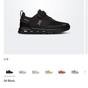 On cloud Running Kids Black Sneakers size 2